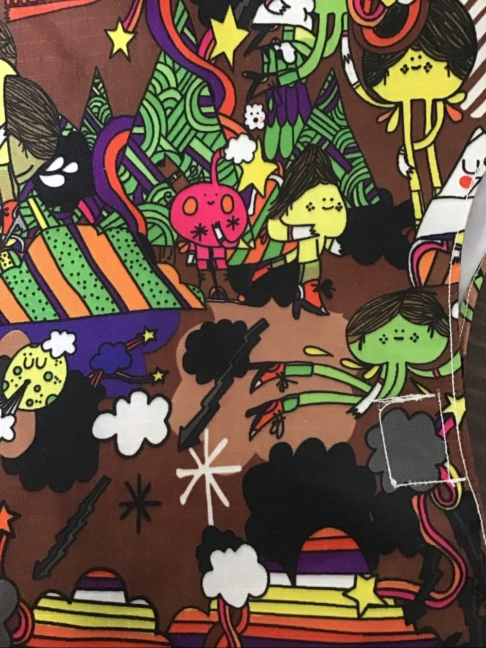 Colorful nylon tote (Tokidoki style pattern print)